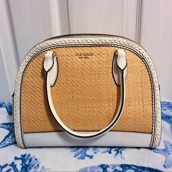 Reiley straw large dome satchel discount